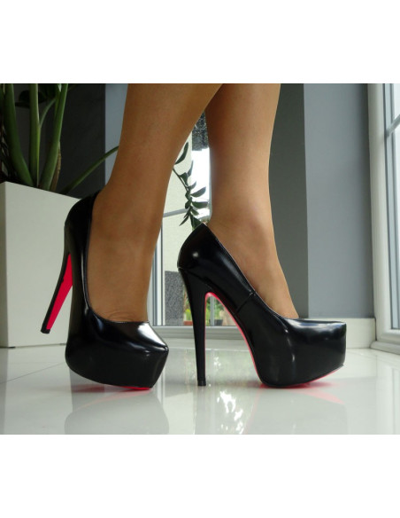 HAUTES ÉPINGLES NOIRES ÉCO CUIR NÉON - 4
