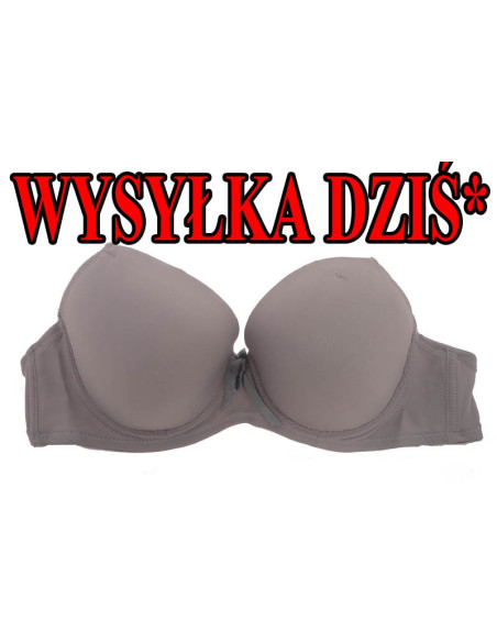 SMOOTH GREY MODELLING BRA - 1