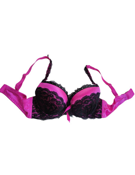 ENSEMBLE LINGERIE STRING ROSE DENTELLE - 2