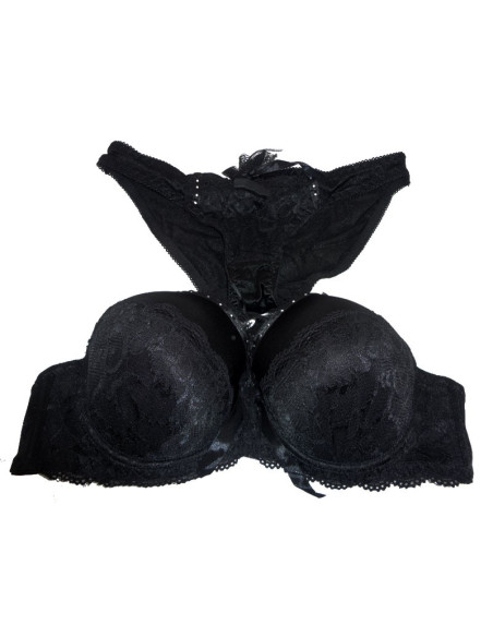 APAKŠVEĻAS KOMPLEKTS MELNĀ CIRKONIJA BIKSĪTES - 2