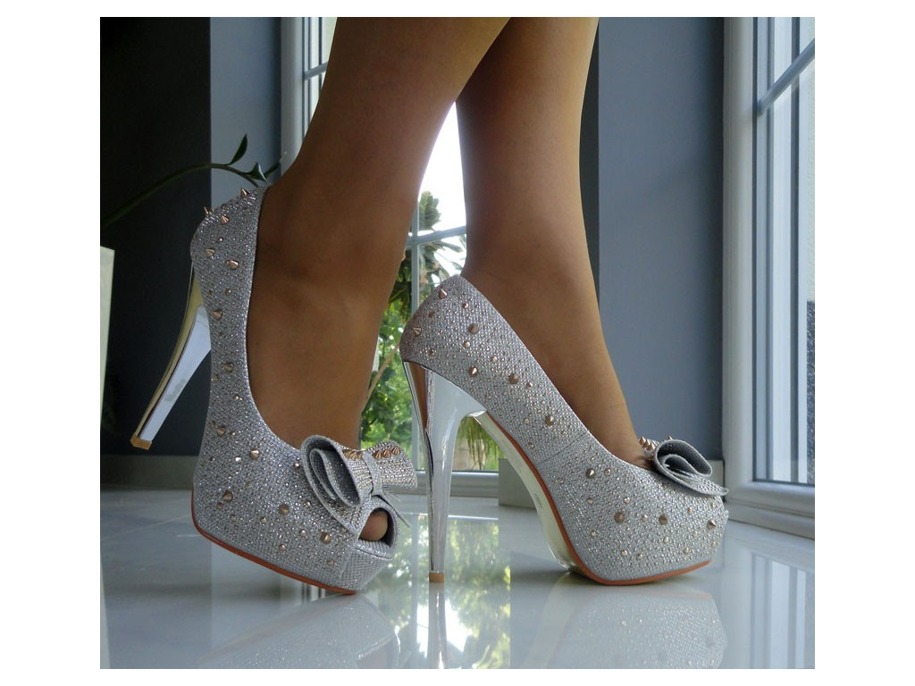 PLATFORM PINS SILVER STUDS SPIKES - 3