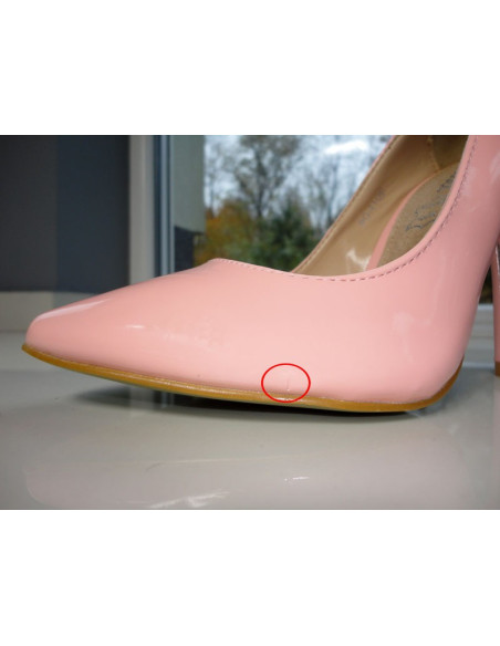 BUTY ŠVIESIAI ROŽINĖS SPALVOS LAKUOTOS ODOS STILETAI ROŽINĖS SPALVOS - 2