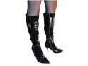 BOTTES EN DAIM ACCESSOIRES EN OR - 1