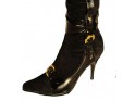 WILDLEDER-STIEFEL GOLDENE ACCESSOIRES - 4