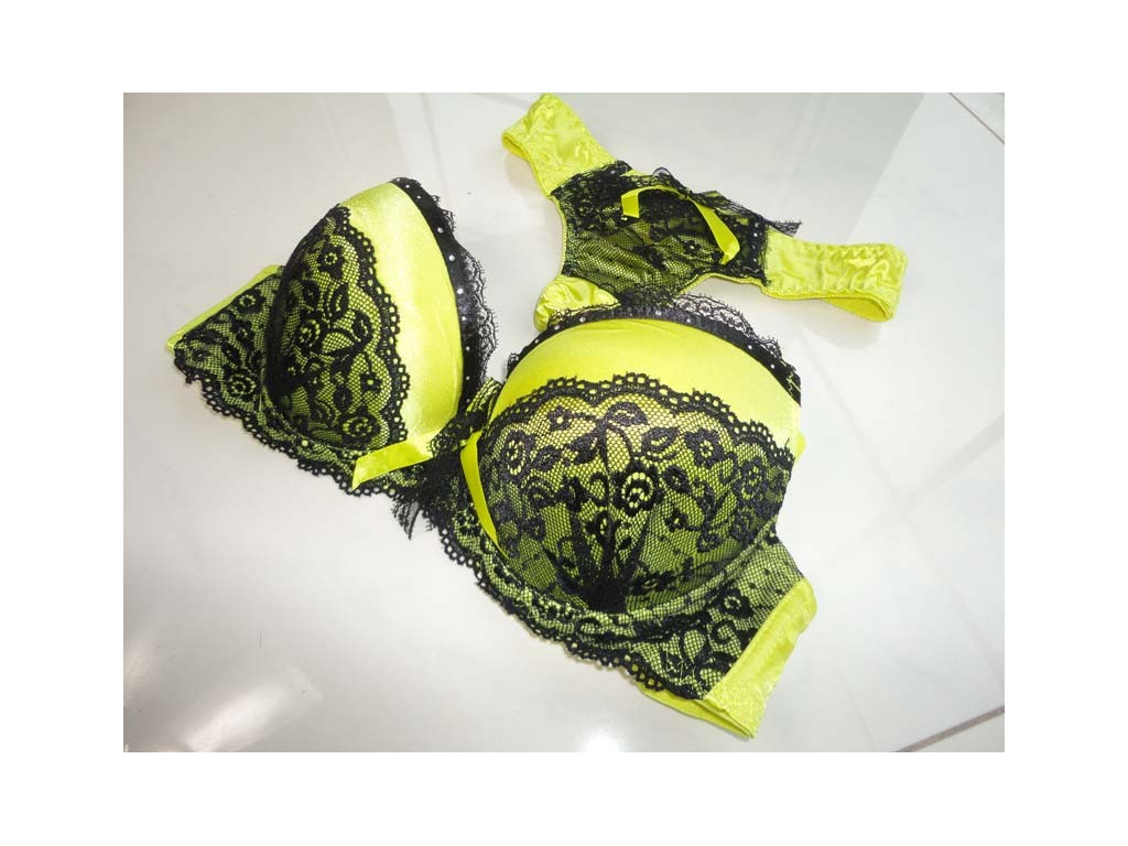 SET DE SUBIECȚIE GALBEN NEON NEGRU - 2