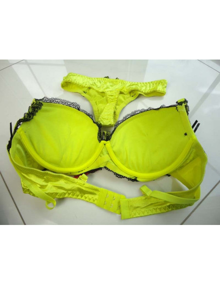SET DE SUBIECȚIE GALBEN NEON NEGRU - 3