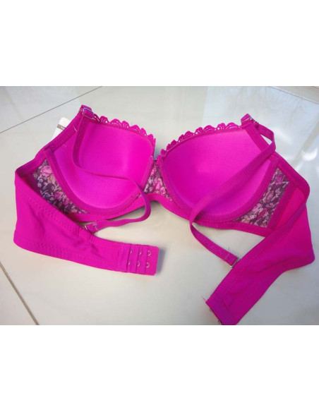 JUODA IR ROŽINĖ NEONINĖ GĖLĖTA LIEMENĖLĖ - 3