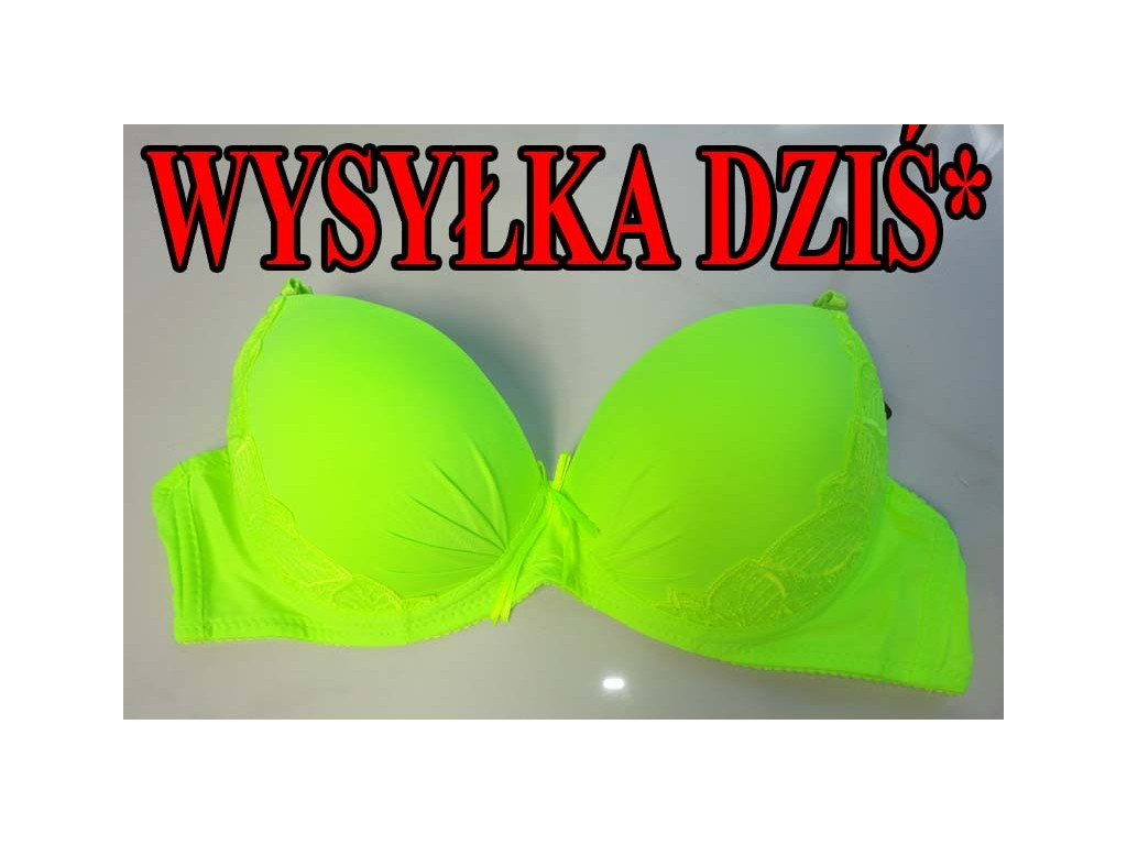 BIUSTONOSZ ŻÓŁTY ZIELONY NEONOWY