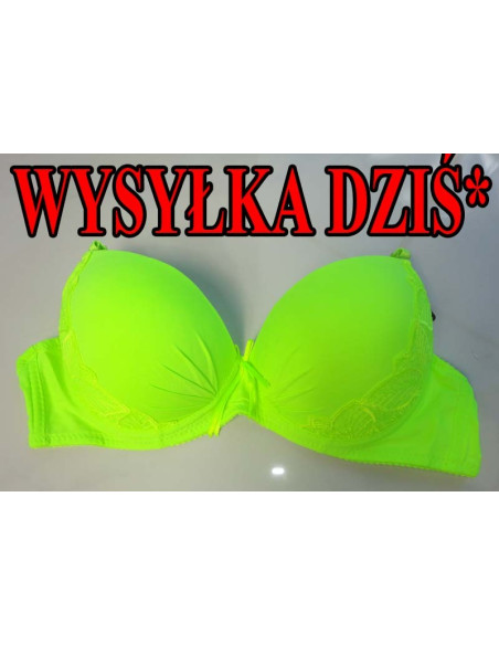 BIUSTONOSZ ŻÓŁTY ZIELONY NEONOWY