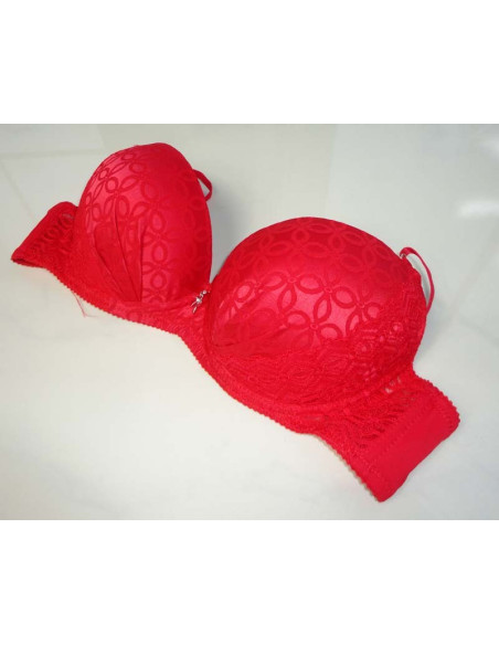 RED BRA ENLARGING LACE - 2
