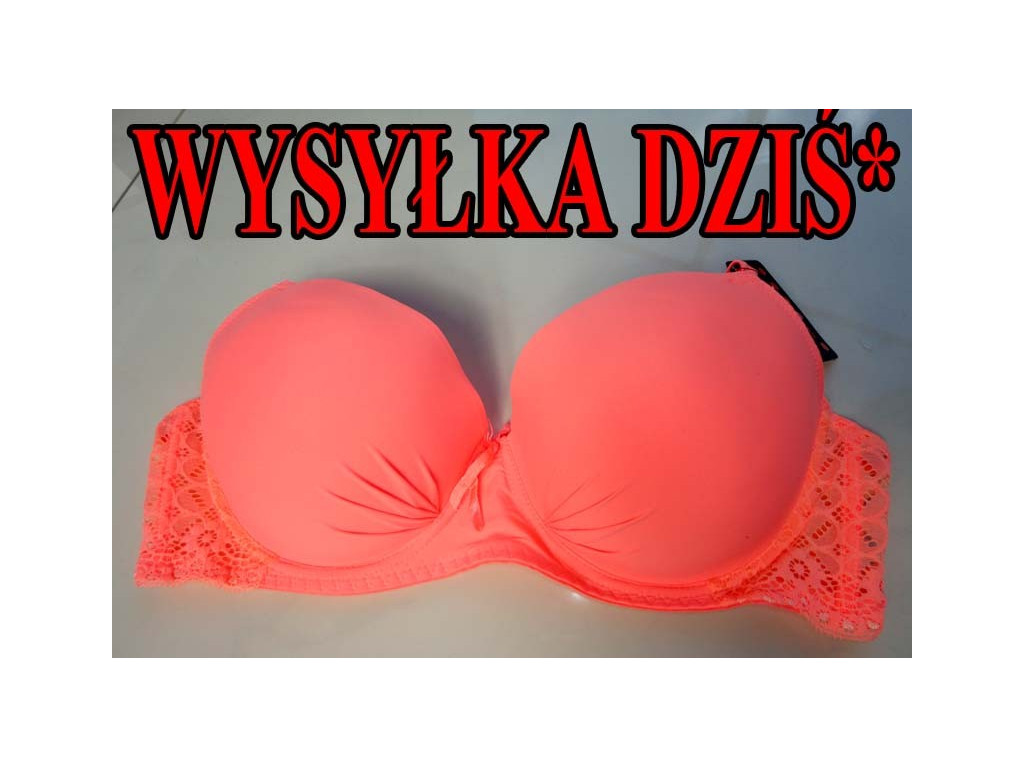 BIUSTONOSZ BIAŁY GŁADKI KORONKA MODELUJĄCY