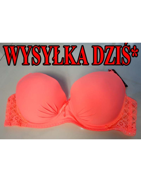 BIUSTONOSZ BIAŁY GŁADKI KORONKA MODELUJĄCY