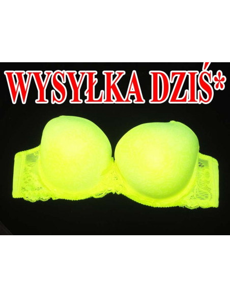 SOUTIEN-GORGE LISSE EN NÉON JAUNE - 1
