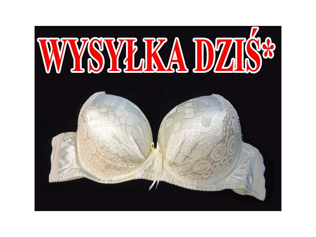 GLÄNZENDE SPITZE BEIGE BH - 1