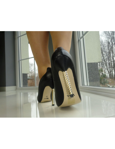 STILETAI JUODI MATINIAI BUTY STILETTO EKO ODA - 5