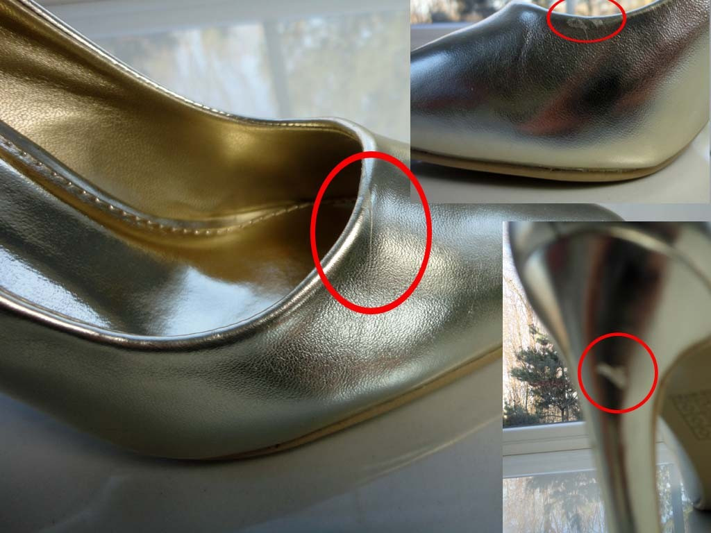 BUTY SZPILKI KLASYCZNE SZPIC WYSOKIE ZŁOTE