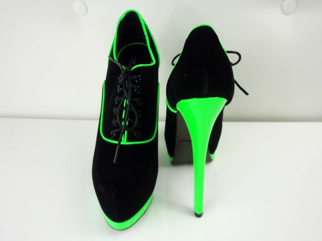 ÉPINGLES HAUTES BOTTES NOIRES VERT - 5