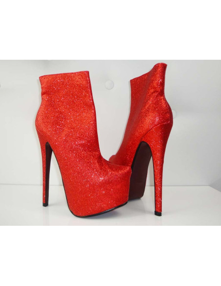 HIGH HEELS MAGAS BOKA VÖRÖS BOKACSOMAG - 2