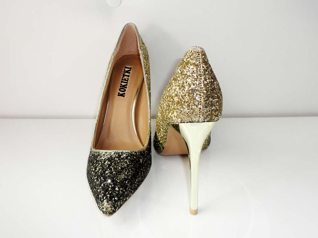 STILETTO HEELS JUODI BLIZGUČIAI KLASIKINIAI - 4