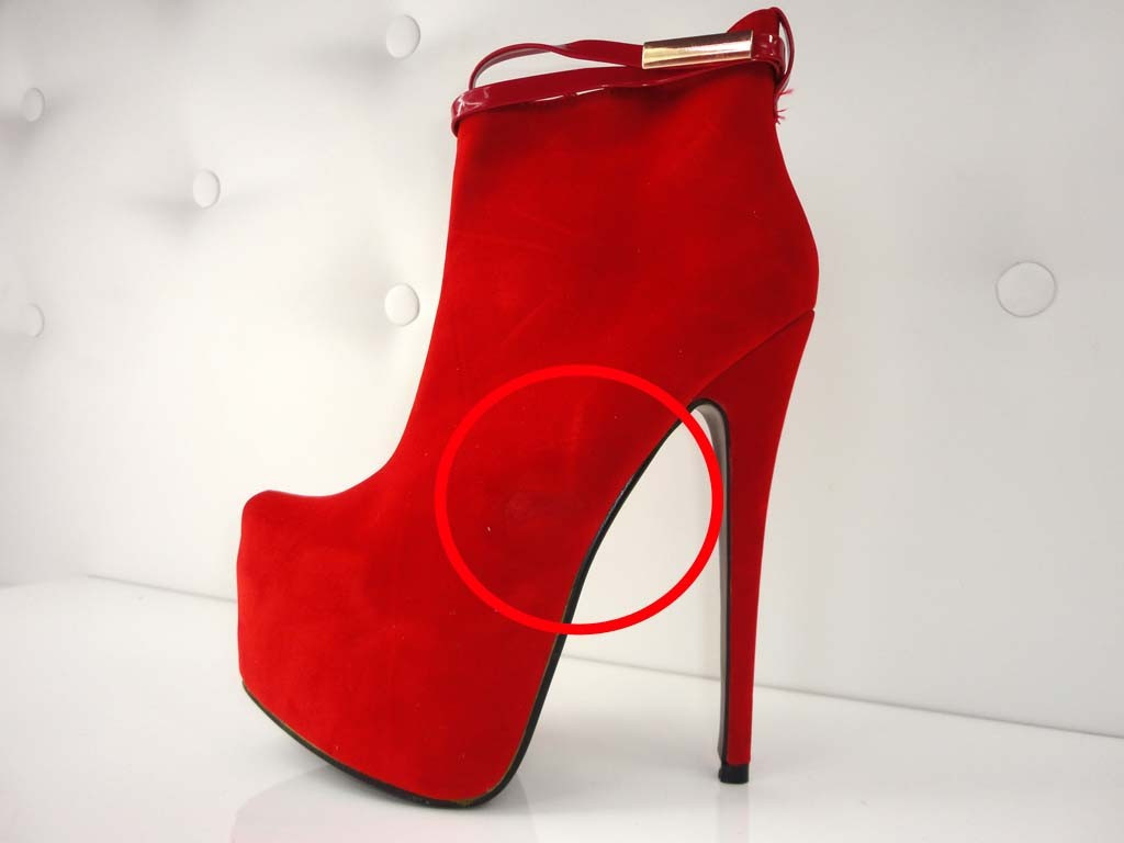 STILETTO AUGSTIE ZĀBAKI SARKANĀ ZAMŠĀDA - 2