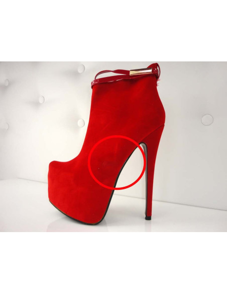 PINS HOHE ROTE WILDLEDERSTIEFEL - 2