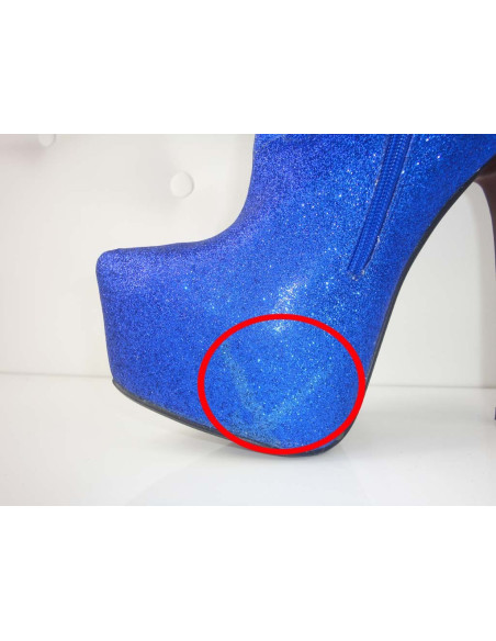 TOCURI ÎNALTE CIZME ÎNALTĂ ALBASTRĂ - 2