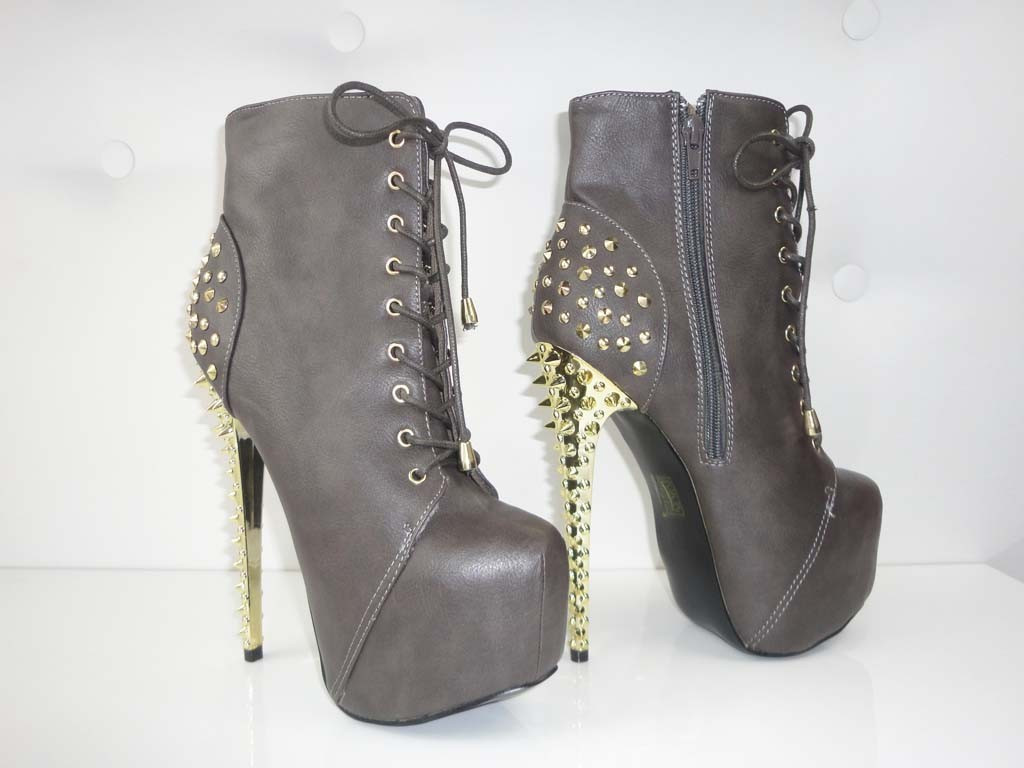 BOTTES EN GRAPHITE À POINTES - 4
