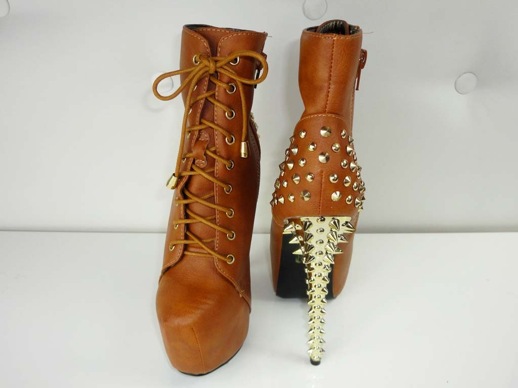 SZPILKI WYSOKIE RÓŻOWE NEONOWE ODBLASKOWE - 6