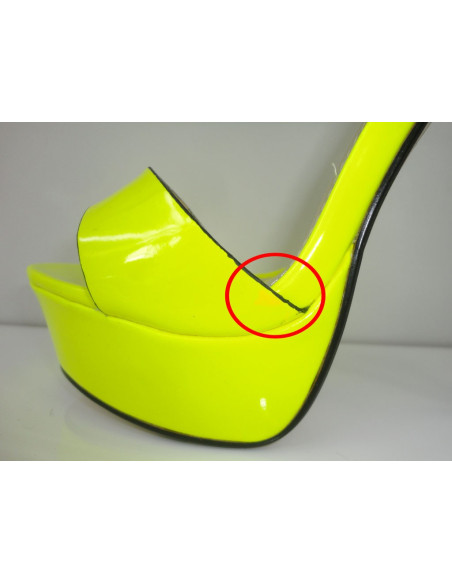 AUKŠTAKULNIAI GELTONI NEONINIAI NĖRINIUOTI BATELIAI GELTONI - 2