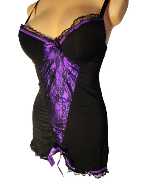 CHALATAS NAKTINIS ŠLIAUŽTINUKAS PUSH-UP LANKAI VIOLETINĖ - 1