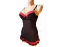 CHEMISE DE NUIT PUSHUP RAYÉE ROUGE - 2