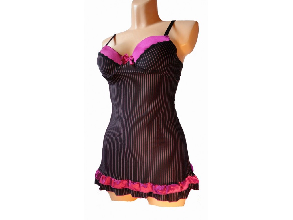 PUSHUP PINK NIGHTDRESS - 1