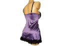 CHEMISE DE NUIT VIOLET SATIN - 2